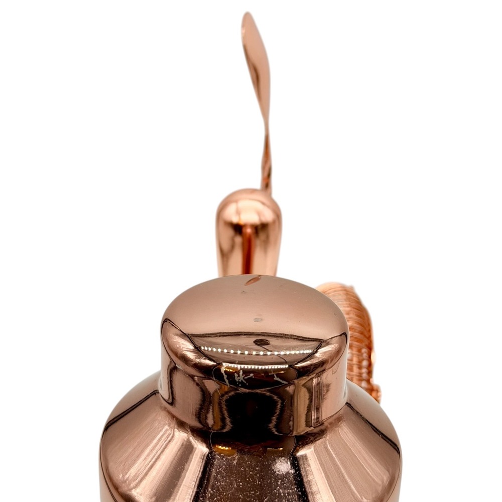 Mixology & Craft Bar‎ Set 10-Piece Rose Gold Cocktail Shaker Kit Bamboo Stand - Picture 5 of 10